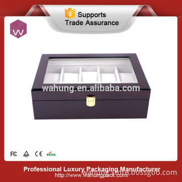 Wholesale Large Wooden Wrist Watch Box/Top MDF Watch Pillow Box